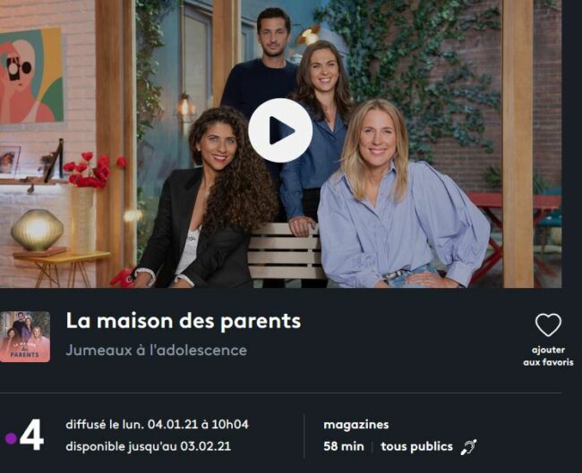emission tv maison des parents